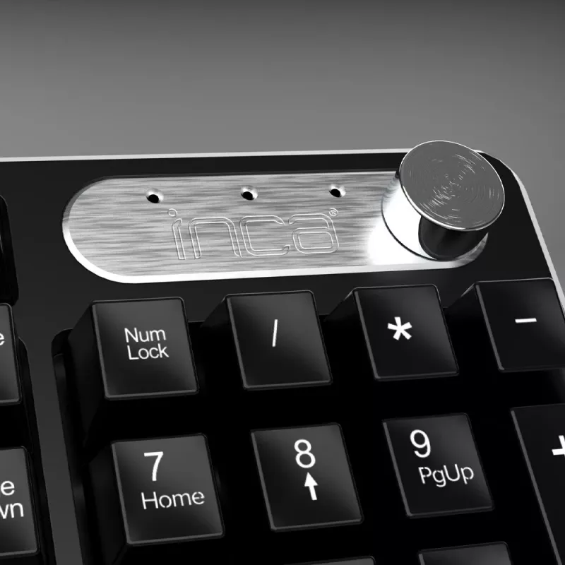 Inca IWS-549U klávesnica myš v balení Office RF Wireless USB QWERTY turecká čierna