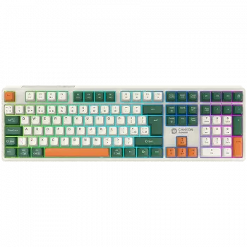 Mechanická bezdrôtová klávesnica CANYON Shadder GKW-11 RGB biela