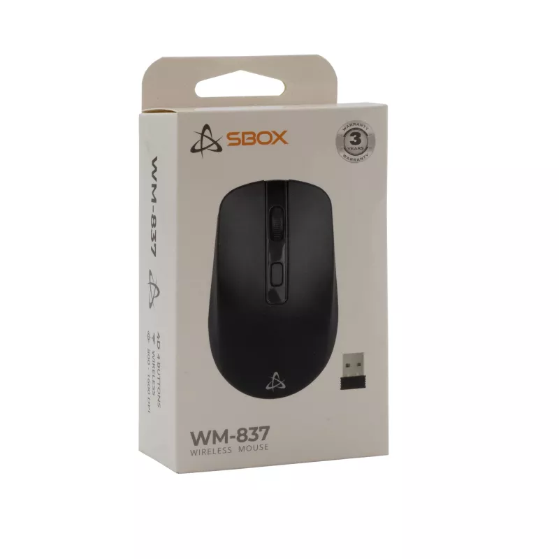 Myš SBOX WM-837 čierna USB Type-A