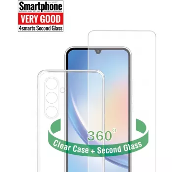 4smarts 540694 puzdro pre Samsung Galaxy S23 FE, odolné proti nárazom, proti poškriabaniu, transparentné