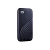 WD My Passport SSD WDBAGF0010BBL - SSD - šifrovaný - 1 TB - externý (prenosný) - USB 3.2 Gen 2 (USB-C konektor) - 256-bit AES - polnočná modrá