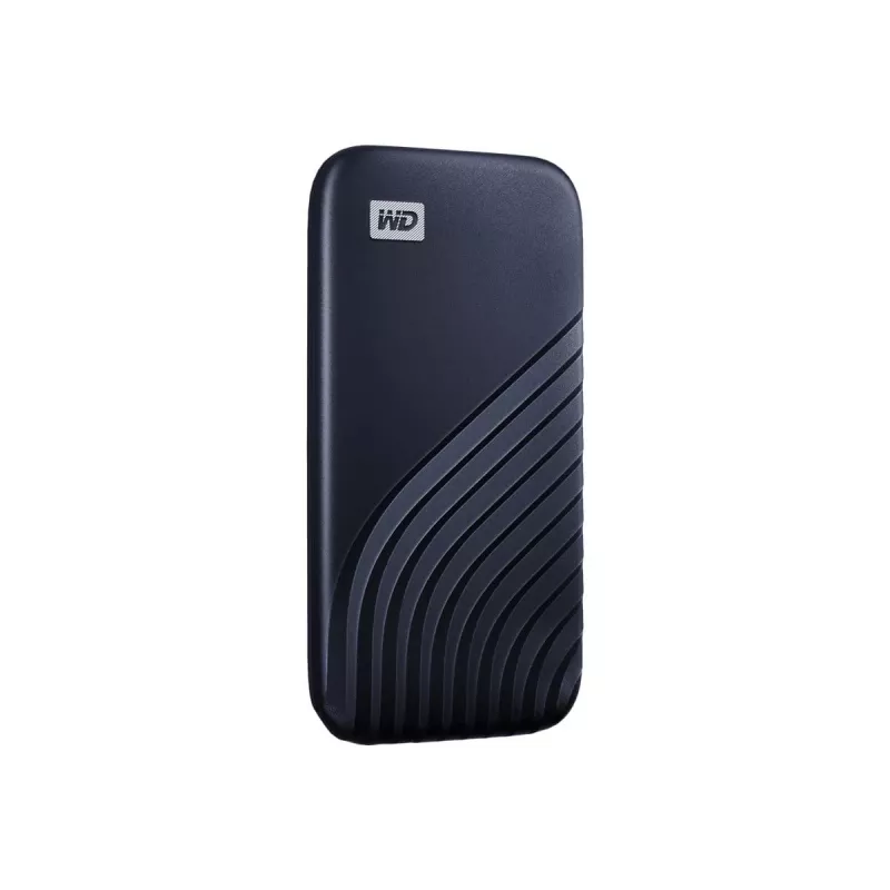 WD My Passport SSD WDBAGF0010BBL - SSD - šifrovaný - 1 TB - externý (prenosný) - USB 3.2 Gen 2 (USB-C konektor) - 256-bit AES - polnočná modrá
