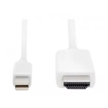 Digitus ASSMANN - adaptérový kábel - Mini DisplayPort samec na HDMI samec - 2 m - trojitá izolácia - biely - tvarovaný, 4K podpora (AK-340304-0