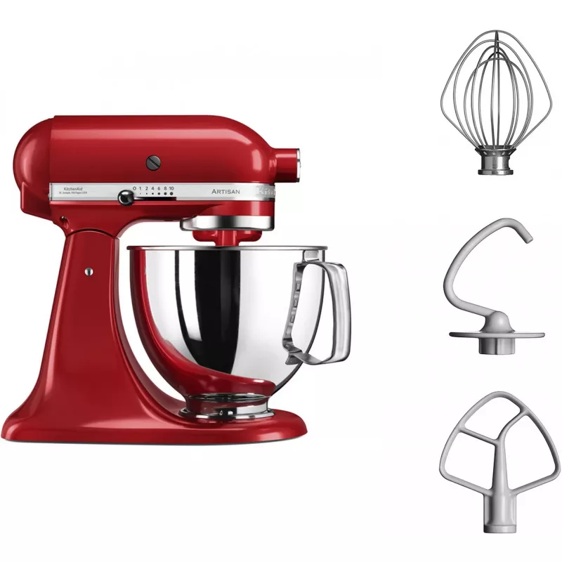 KitchenAid Artisan 5ksm125 stojanový mixér 300 W červený