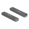 Delock - puzdro na úložisko - externé puzdro pre M.2 NVME PCIe SSD alebo SATA SSD s USB 10 Gbps Type-A konektorom samec - M.2 - M.2 NVMe Card / SATA 6Gb/s - USB
