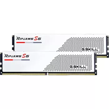 DIMM 64 GB DDR5-6000 (2x 32 GB) Dual-Kit, operačná pamäť biela, F5-6000J3040G32GX2-RS5W, Ripjaws S5, INTEL XMP