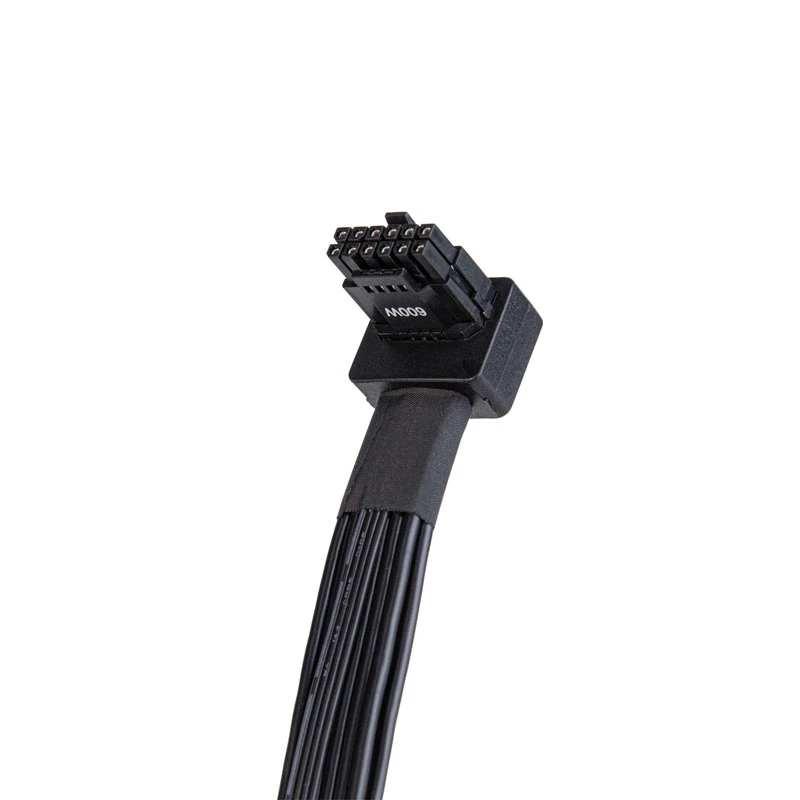 SilverStone SST-PP14-90 kábel 12VHPWR, 90 stupňov, 650 mm, čierny