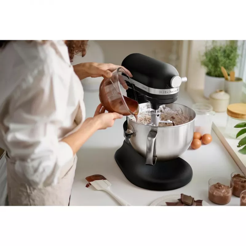 KitchenAid 5KSM60SPXEBM stolový mixér 375 W čierna, sivá, nerezová oceľ