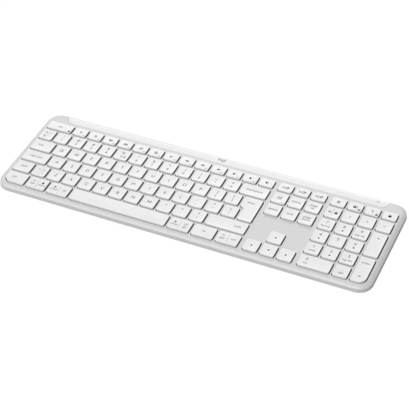 Logitech K950 Signature tenká klávesnica kancelárska RF Wireless Bluetooth QWERTY US International biela