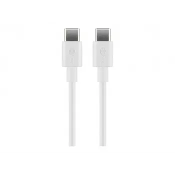 Goobay USB-C nabíjací a synchronizačný kábel, 2 m, biely | Goobay