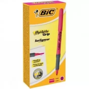BIC zvýrazňovač FLEX ružový, box 12 kusov 494879