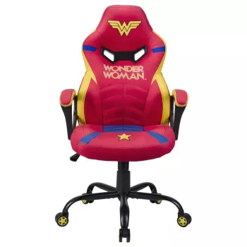PC herná stolička Subsonic SA5573-W1 čalúnené sedadlo modrá červená žltá