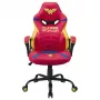 PC herná stolička Subsonic SA5573-W1 čalúnené sedadlo modrá červená žltá