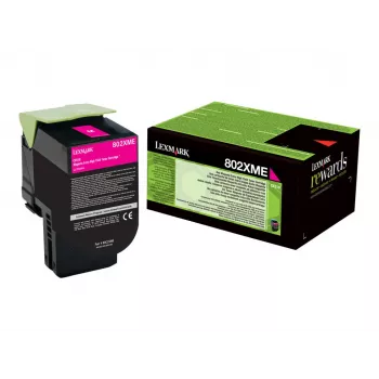 Toner Lexmark Cartridge 802XME purpurový 3000 strán