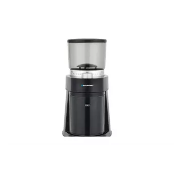 Kávomlynček s mlecím mechanizmom BLAUPUNKT FCM501 — 250 g zŕn, 180 g mletej kávy, 120 W, strieborná