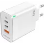 PEDEA rýchlonabíjačka „Triple“ 65W GaN USB-C PD USB-A biela - napájací zdroj - USB Type-C