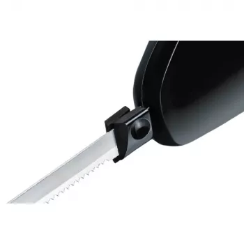 Elektrický nôž Rommelsbacher EM 150 120 W – nerezové čepele, využiteľná dĺžka čepele 15 cm, čierny