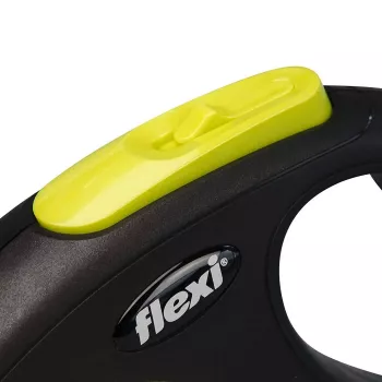FLEXI nový Neon M - navíjacie vodítko - 5 m