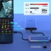 Unitek uHUB S7+ D1029A USB-C rozbočovač, USB 3.2 Gen 2 10 Gbps, HDMI 2.0, Gigabit RJ45, audio 3,5 mm, 100 W, sivý