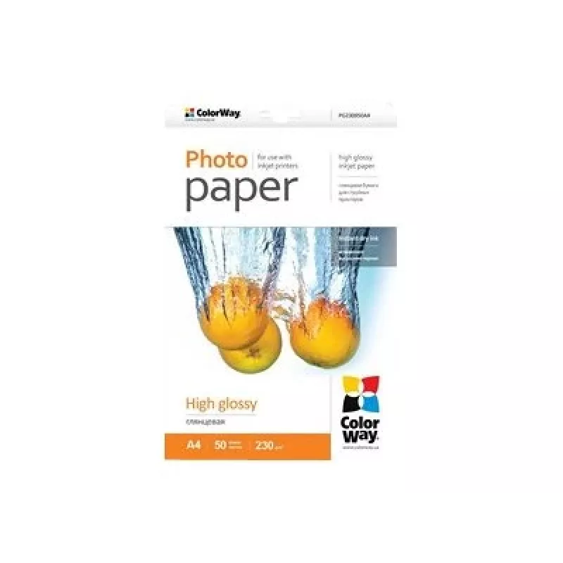 Fotografický papier A4 ColorWay PG230050A4, 230 g/m², 50 listov
