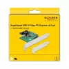 DeLOCK PCI Express x4 karta na 1 x interný USB 3.2 Gen 2 Key B 20-pinový konektor samica