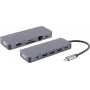 Laptop dock S/CONN 14-05028 káblový USB 3.2 Gen 1 Type-C sivá