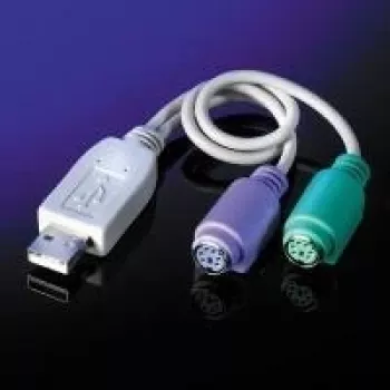 VALUE adaptér klávesnica / myš - USB Type A, 4-pin (M) - PS/2, 6-pin (W)