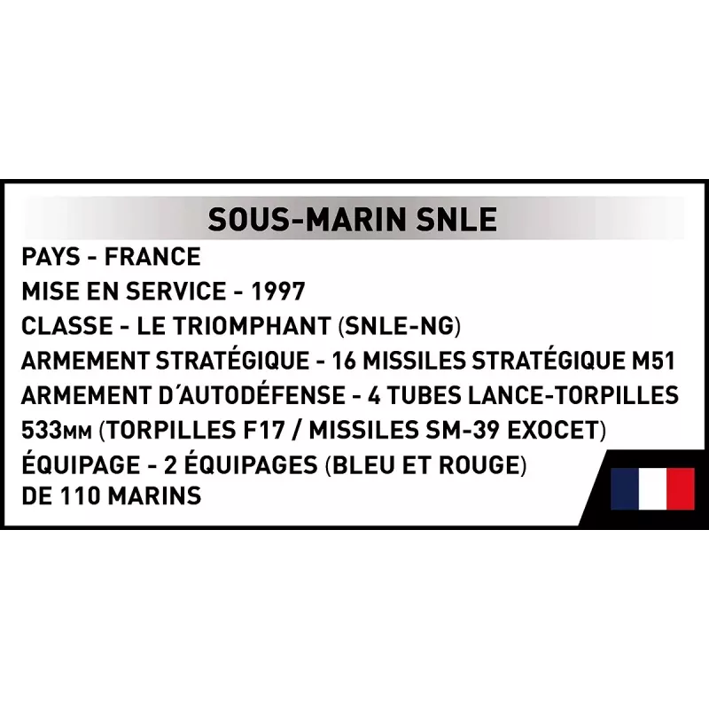 Cobi Blocks Sous-Marin SNLE stavebnica — 643 dielov