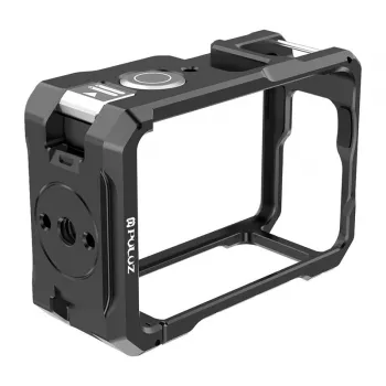 Kovové ochranné puzdro s držiakom na príslušenstvo Puluz pre DJI Osmo Action 6