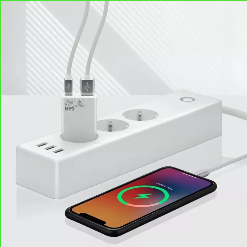 Univerzálna USB nástenná nabíjačka everActive SC-380Q Super slim QC 3.0 – Quick Charge 3.0, kompaktný dizajn
