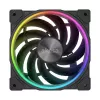 Akasa SOHO AR AK-FN108 120 mm ventilátor skrine, ARGB, čierny
