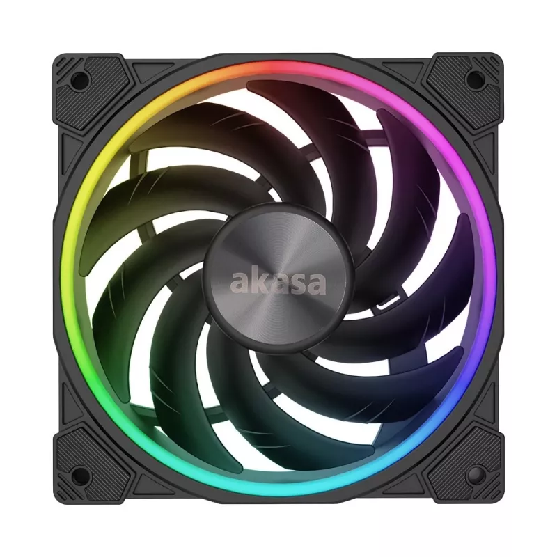 Akasa SOHO AR AK-FN108 120 mm ventilátor skrine, ARGB, čierny