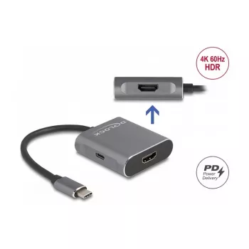 DeLOCK USB Type-C rozbočovač DP Alt Mode na 2 x HDMI MST 3840x2160