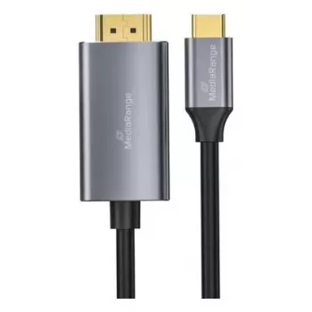 USB-C na HDMI videoadaptér kábel MediaRange MRCS217 1,8 m, USB-C (DisplayPort Alt Mode) na HDMI výstup