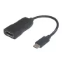 Garbot 31.20.9006 kábel USB-C na DisplayPort, USB 3.1, samec/samica, 15 cm, čierny