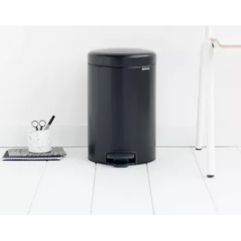 Brabantia 113741 odpadkový kôš 12 l okrúhly čierny (11 37 41)