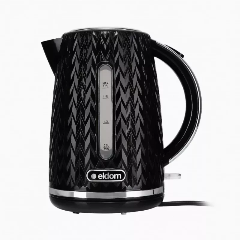 NELO rýchlovarná kanvica, objem 1,7 l, 2000 W, čierna