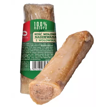 MACED kosti s hovädzou náplňou, prírodná žuvacia maškrta, 150 g