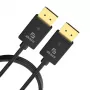Akasa PROSLIM 8K DisplayPort kábel 8Ka60Hz - 2 m (AK-CBDP26-20BK)