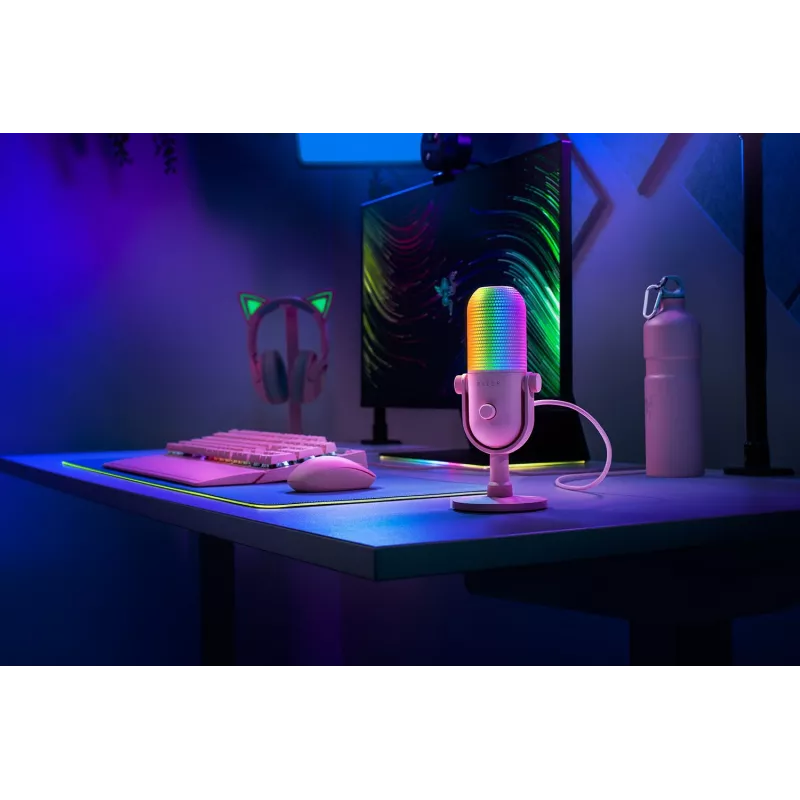 Razer Seiren V3 Chroma ružový PC mikrofón