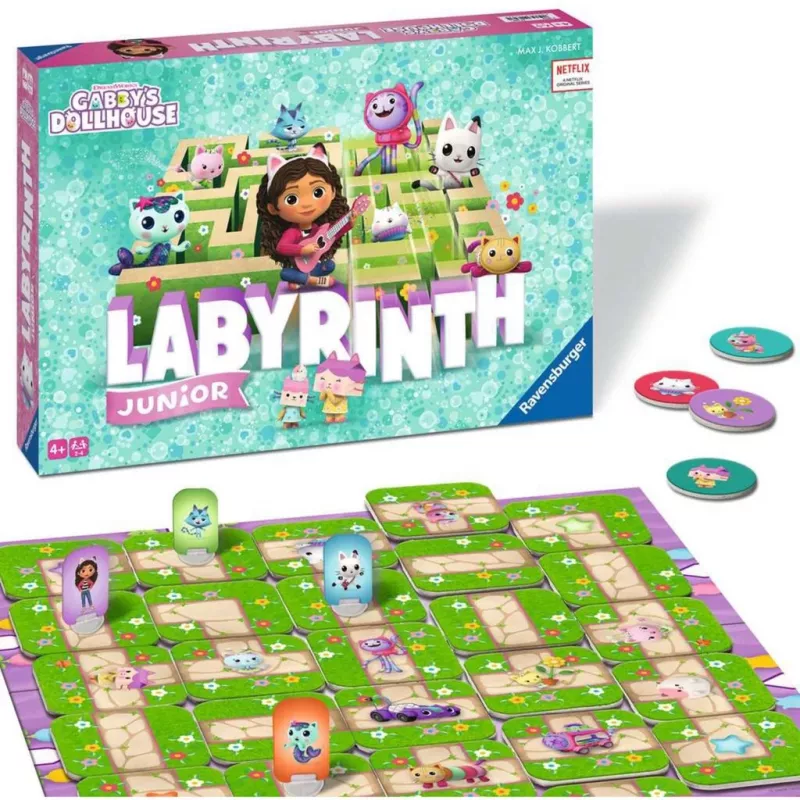 Gabby's Dollhouse Junior Labyrinth, stolová hra