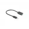 LANBERG AD-UC-UA-04 adaptér USB Type-C konektor samec - USB Type-A konektor samica 15cm čierny