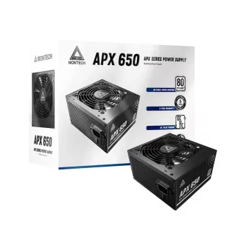 Montech APX650 napájací zdroj 650 W 20+4 pin ATX ATX čierny