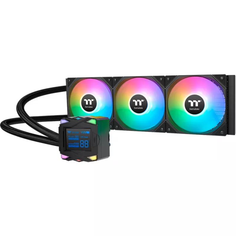 Sada kvapalinového chladenia Thermaltake LA360-S ARGB 12 cm, čierna