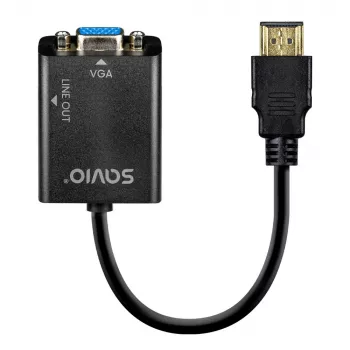 Adaptér HDMI-VGA s audiom AK-76 Savio SAVAK-76
