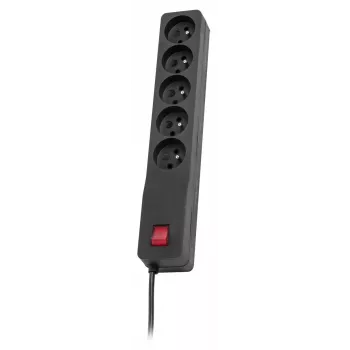 Predlžovací kábel Lestar 3 m interiér čierny s vypínačom a kontrolkou, 230 V AC, 10 A