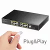Cudy FS1018PS1 sieťový switch 18 Fast Ethernet portov PoE
