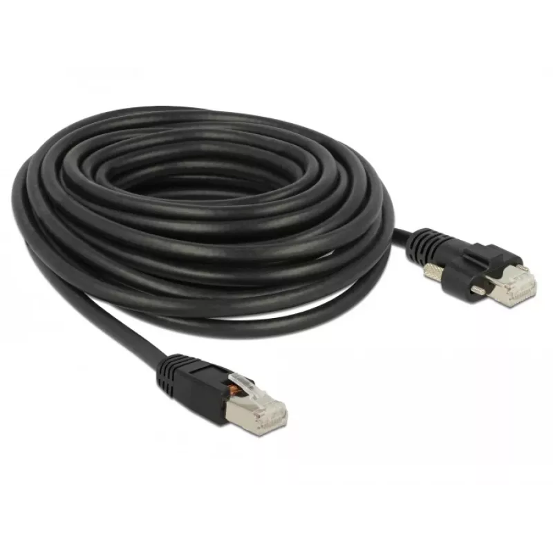 Sieťový kábel DeLOCK 85672 RJ-45 Cat6 10 m čierny