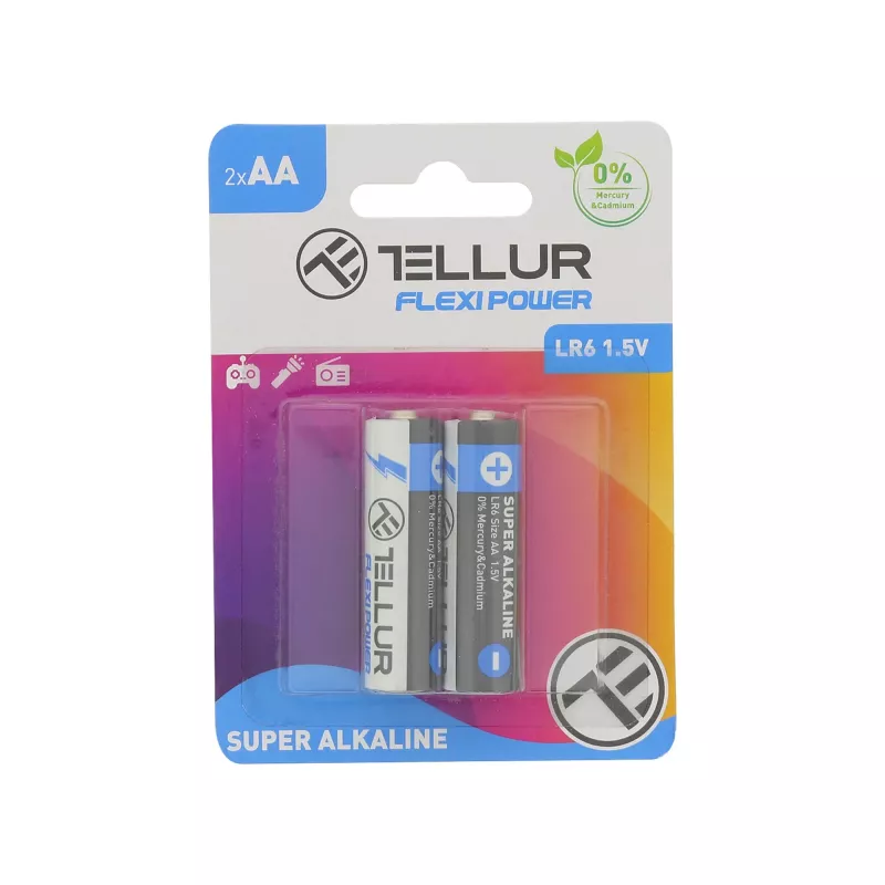 Batéria Tellur AA LR6 1,5 V – balenie 2 ks (TLL158541)