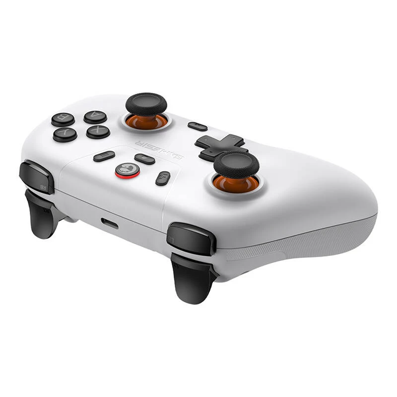 Bezdrôtový herný ovládač GameSir T4n Lite biely kompatibilný s Bluetooth, bezdrôtový, nabíjateľný